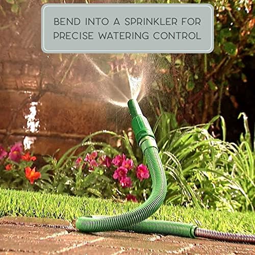 Bernini FlexEnd Garden Wand, Flexible Hose Sprayer with Fireman Nozzle for Versatile Watering and Cleaning - 31" Reach, Jade - Image 5