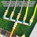 5 Way Garden Hose Splitter, 3/4" GHT Water Spigot Splitter (Green) - Image 6