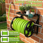 Wall Mounted Garden Hose Reel for Outside, Holds 130-feet of 5/8-Inch Hose - Image 4