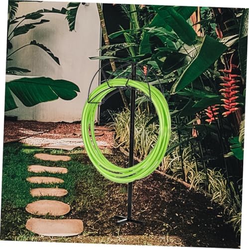 Portable Garden Hose Holder Metal Stand, Freestanding Iron Rack - Image 4
