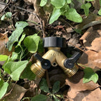 2 Way Y Valve Garden Hose Connector Splitter, Y Valve 2 Way Valve Brass Outdoor Garden Hose Adapter, Hose Splitter for Greening, Fruit Trees - Image 2