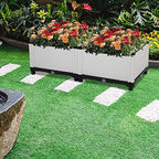 Ochine Raised Garden Bed Planter Box Kit Self-Watering Plastic Elevated Garden Beds Flowers Vegetables Herbs DIY Gardening Outdoor Indoor Planting Grow Box Container for Garden Patio Balcony Backyard - Image 3
