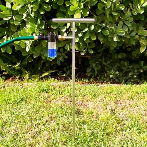 Varomorus Stainless Steel Deep Root Feeder for Tree Watering Spike Tool Irrigation for Outdoor Plants System Wand T-Handle One-Piece with Filter - Image 2