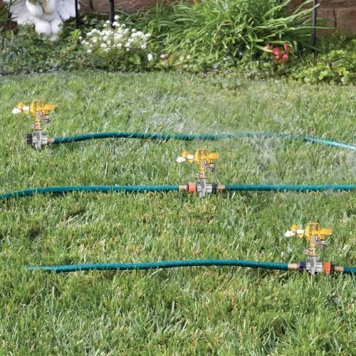 Impact Lawn Sprinkler 2 Pack,Heavy Duty Adjustable Pulsating Head - Image 6