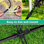 1/2 Inch Irrigation Tubing, 75 ft Polyethylene Irrigation Hose, Thick, Durable, and Flexible Drip Irrigation Tubing, Safe for Fish and Plants - Image 3