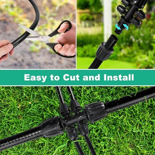 1/2 Inch Irrigation Tubing, 75 ft Polyethylene Irrigation Hose, Thick, Durable, and Flexible Drip Irrigation Tubing, Safe for Fish and Plants - Image 3