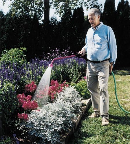 Dramm Sunrise Soft Rain Watering Spray Wand – 30” Long, Orange– Gentle Full-Flow Spray with Shut-Off Valve & 8” Foam Grip – Lightweight & Durable for Gardens, Hanging Baskets & Planters - Image 2