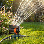 4 Way Adjustable Mini Turbo Oscillating Lawn Sprinkler(Triangular Base) - Image 6