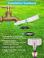 Misters for Outside Patio 89FT(27.3M)+34 Brass Mist Nozzles+a Brass Adapter(3/4") Detachable Outdoor misting Cooling System for Garden, Waterpark, Greenhouse, Backyard - Image 3
