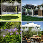 GMAULEE Misting Cooling System, DIY 78.8FT(24M) Misting Line +24 Brass Mist Nozzles+ a Brass Connector(3/4'') Outdoor Mister System for Patio Waterpark Garden Trampoline Greenhouse - Image 5
