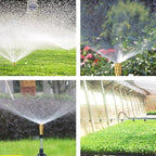 KHANJAN Brass Adjustable Copper Misting Nozzle Brass Spray Sprinkler Gardening Garden Lawn Irrigation, Black & Golden (10) (Yellow) - Image 5