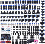 200 PCS Pneumatic Quick Connect Air Hose Fitting Kit by Ailbiuko