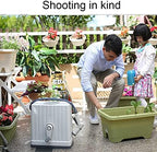 Resin Outdoor Water Pipe Car Wash Water Gun, Hidden Hose with Cover, Durable Hose Storage Reel with Crank, Waterproof Connection Cover,White,15 Meters (49.2ft) - Image 6