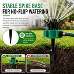 360° Multi-Directional Lawn Sprinkler for Yard & Garden, Precision Irrigation with Wide Coverage, Stable Rotating & Easy-Connect Automatic Watering System for Grass, Roof Cooling & Outdoor Fun (3pcs) - Image 4