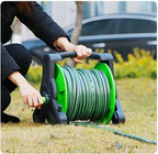 LXXW Hose Reel Cart Gardening Hose Reel Cart, Outdoor Portable or Wall Mounted Hose Reel with Swivel Handle for Garden Hoses(10m) - Image 4