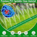 Sprinkler Hose with Holes, 50FT (25FT x 2) Heavy Duty Flat Soaker Hoses - Image 4