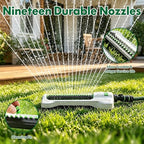 Heavy Duty Oscillating Sprinkler for Yard, Metal Base, 19 Nozzles - Image 6