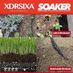 Soaker Hose 5/8 Inch 100FT Heavy Duty, Slow Release Drip Irrigation for Large Farms, Acreage & Sprawling Gardens, Leak-Proof - Image 6