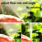10 Pack Adjustable Misting Nozzle Low Pressure with Misting System Nozzle Extension 8mm Flexible Misting Extended Pole, Atomization Sprayer Nozzle Extensions(Size:100cm) - Image 2