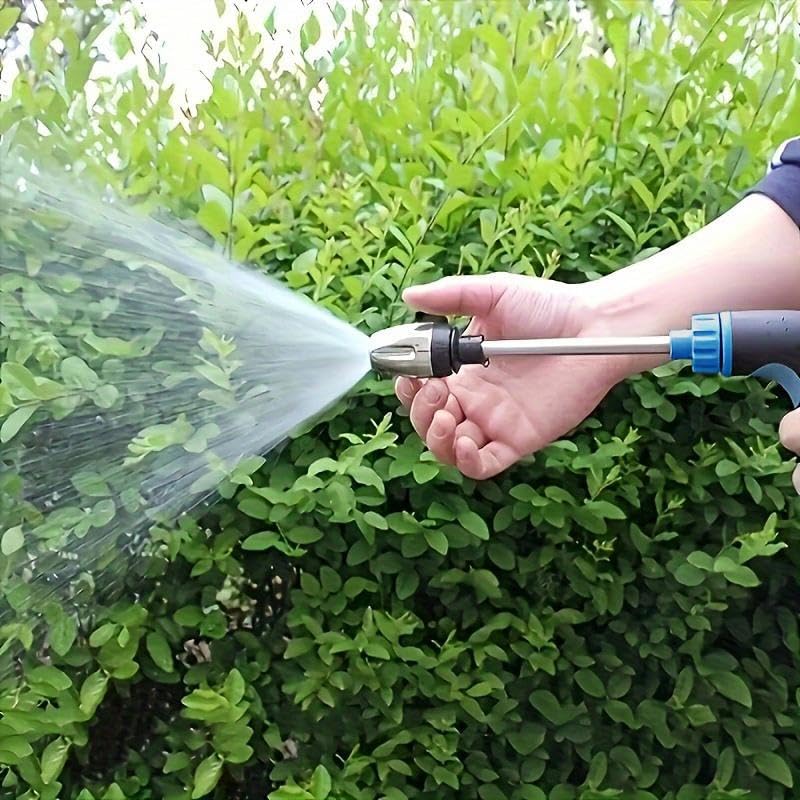 High Pressure Spray Gun & Foam Cannon 2-in-1-360° Adjustable Nozzle, Fits 3/4" US Garden Hose, for Car Washing, Pet Bathing, Yard Cleaning (Effortless Trigger Design) (Blue nozzle (without hose)) - Image 7