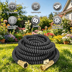 25 ft Expandable Garden Hose - Innovative Nano Superior Strength 3750D -4 -Layer Latex Core Garden Hose - Expanding Water hose- Extra Strong Brass Connector/Storage Bag Garden Pipes Hose - Image 2