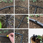 Sprinkland® Drip Irrigation Repair and Extension Kit | Made in USA | 107 Piece | 1/4” Fittings, Emitters & Tubing - Image 3
