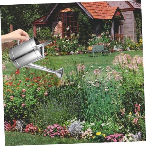 POPETPOP Large Capacity Watering Can with Long Spout Ergonomic Handle for Indoor and Outdoor Use Sturdy Design for Multiple Plants Convenient Watering - Image 2