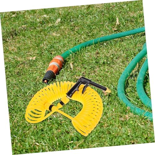 Alipis Coil Garden Hose with Multiuse Nozzle Retractable Water Hose for Efficient Car Washing Lawn Care and Home Cleaning Compatible with Standard Faucets - Image 5
