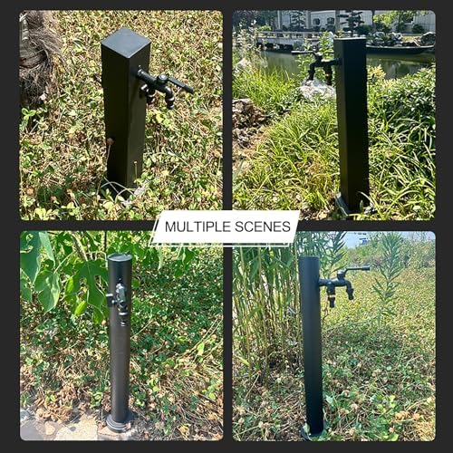 304 Stainless Steel Vertical Garden Hose Stand with Faucet, Outdoor Water Dispenser Hydrant for Irrigation and Washing, Antifreeze Design, Durable Construction - Image 4