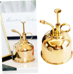 Retro Brass Watering Can Vintage Style Water Spray Bottle for Gardening Photography Props and Indoor Plants 1.5L Capacity Detachable Sprinkler Head - Image 4