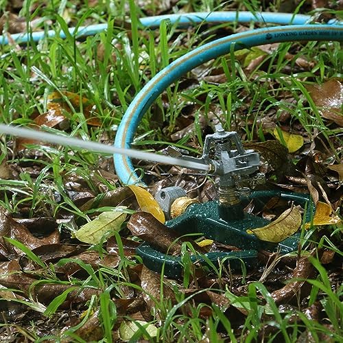STYDDI Heavy Duty Impact Pulsating Sprinkler for Yard, All Metal Adjustable Rotating Circular Impulse Lawn Sprinkler for Medium to Large Areas, Lawn and Garden, Coverage up to 5,800 Sq. Ft - Image 2