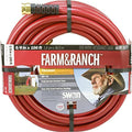 Swan Products SNFR58100 Farm & Ranch Durable Heavy Duty Water Hose with Crush Proof Couplings 100' x 5/8", Red by SwanHoses