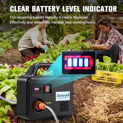21V Battery Powered Water Pump 240GPH Cordless Water Transfer Pump - Image 4