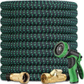 Expandable Garden Hose - 25 ft Expanding Water Hoses, No Kink Lightweight Flexible Hose with 3/4" Solid Fittings and 3-Layer Latex Cores - 25ft Retractable Stretch Car Washing Pipes by YIRENWEE