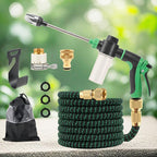 Pressure Washer Nozzle Original New & Improved,Adjustable High Pressure Hose Nozzle with 360° Rotating, Outdoor Cleaning Tool For Garden Hose Car Washing (T8+ kettle + 34ft telescopic hose) - Image 5