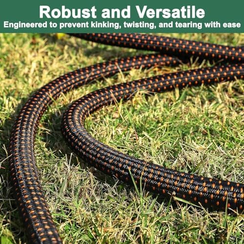 50FT Ultra Lightweight Garden Hoses,Durable & Flexible Water Hose,All-Weather Kink-Free Garden Hose,Abrasion Resistant Garden Hoses Pipes for Garden,Yard,Lawn,Boat,RV,Camper,Outdoor (50Ft) - Image 2