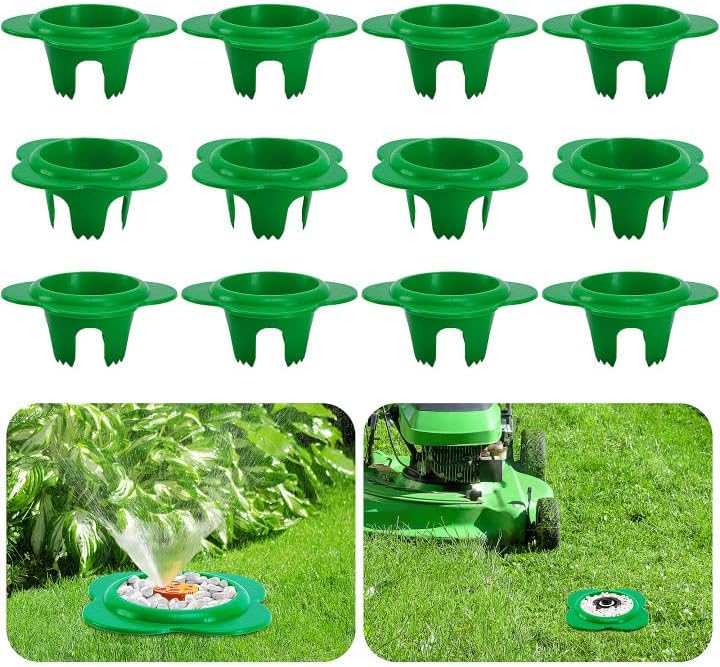 12 Pcs Lawn Sprinkler Head Protector with 3.8 Inch Inner Diameter by Adnee