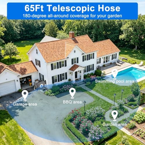 Automatic Water Hose Reel Retractable Garden Hose Reel 1/2 in x 65 ft - Image 4