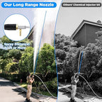 FIXFANS Pressure Washer Long Range Nozzle 5-6.5 GPM with 45 FT Braid Hose - Image 2