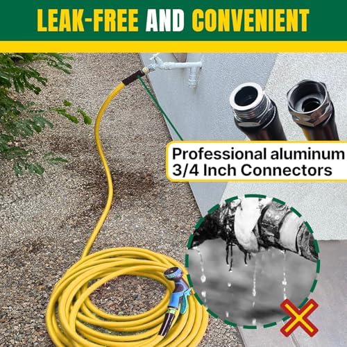 T TOVIA Lightweight Hybrid Garden Hose, Kink Free, 5/8" x 50 FT - Image 4