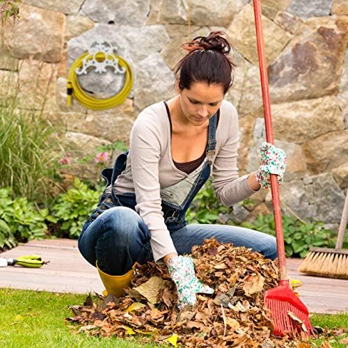Relaxdays Antique Hose Holder, Cast Iron, Vintage Look, Wall-Mounted, HxWxD: 24 x 31.5 x 15 cm, Garden Hose Hanger, White, 10020617_49 - Image 3