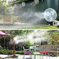 DIY Outdoor Misting Systems Nebulizer Garden Sprayer Misting Cooling System with 16.5ft Misting Line for Patio Terrace Greenhouse(Black,5m) by Rusopobe