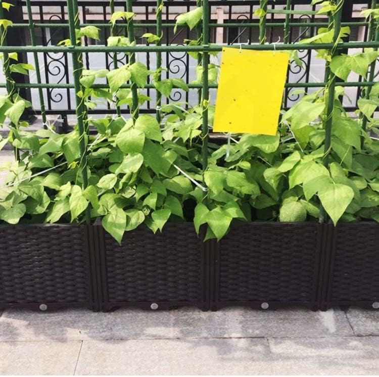 YSUEFIJO Raised Garden Bed Box Vegetable Planter, Planter Box Plastic Rectangle, Garden Bed Kit for Vegetables, Elevated Planter Box for Flower/Herb/Backyard/Patio/Balcony - Image 3