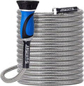 Metal Garden Hose 25 Ft Flexible Stainless Steel Garden Hose Lightweight, Heavy Duty Water Hose With High Pressure Hose Nozzle Sprayer for Garden, Lawn(25 FT) by Sunifier