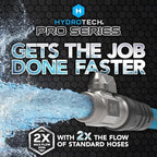HydroTech Pro Series 25 ft Max Flow Garden Hose, 3/4 in Diameter - Image 2