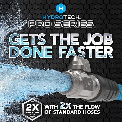 HydroTech Pro Series 25 ft Max Flow Garden Hose, 3/4 in Diameter - Image 2