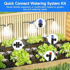 230FT Quick-Connect Drip Irrigation System Kit, Automatic Garden Watering System with 3 Kinds Sprinklers Emitters, Auto Irrigation Kit for Lawn Greenhouse Flower Beds Potted Plants - Image 2