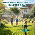 360° Precision Garden Irrigation Sprinkler, Wide Coverage, Multifunctional Automatic Rotating Sprinkler, Flexible Design Above-Ground Garden Sprinkler Irrigation System - Image 6
