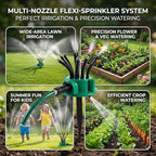 360 Multi Directional Lawn Sprinkler,Versatile Garden Irrigation Sprinkler in Ground,Flexible Coverage Precision Degree Lawn Sprinklers Watering Sprayer System for Yard (2pcs) - Image 3