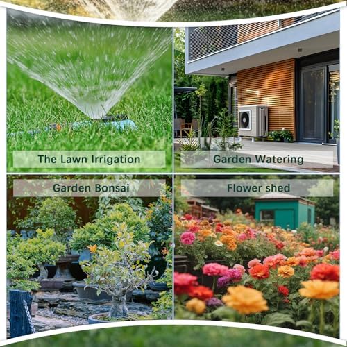 Baquler 4 Pcs Stationary Spot Sprinkler 900 Sqft Metal Square Base Lawn - Image 6
